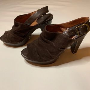 Lucky Brand Platform Upper Leather Shoes S…